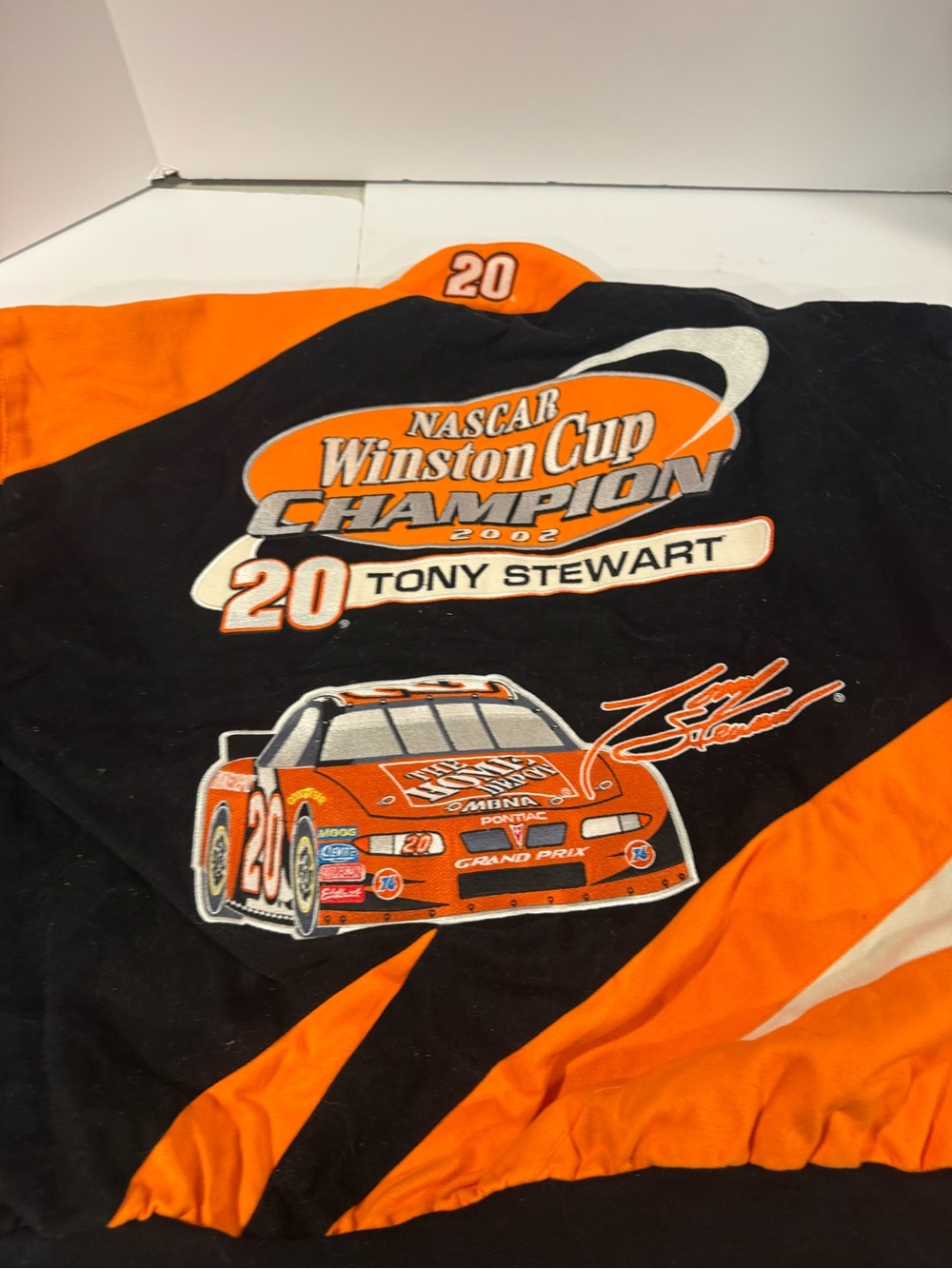Vintage Tony Stewart #20 2002 Winston Cup Champion NASCAR Racing Jacket XL